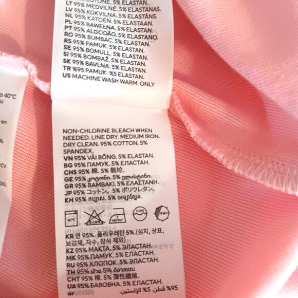 H&M Mama Maternity Top Tee Blouse Pullover Long Sleeve Pink Women's Size M NWT - Picture 13 of 16